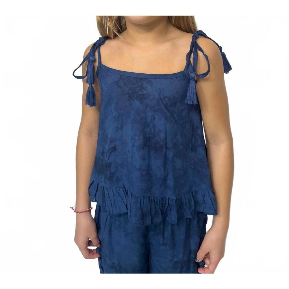 NEW KHUSH girls milly top in hazy navy